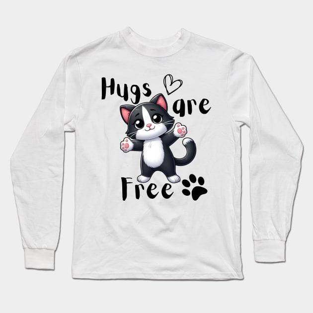 Hugs are free Long Sleeve T-Shirt by Art from the Machine